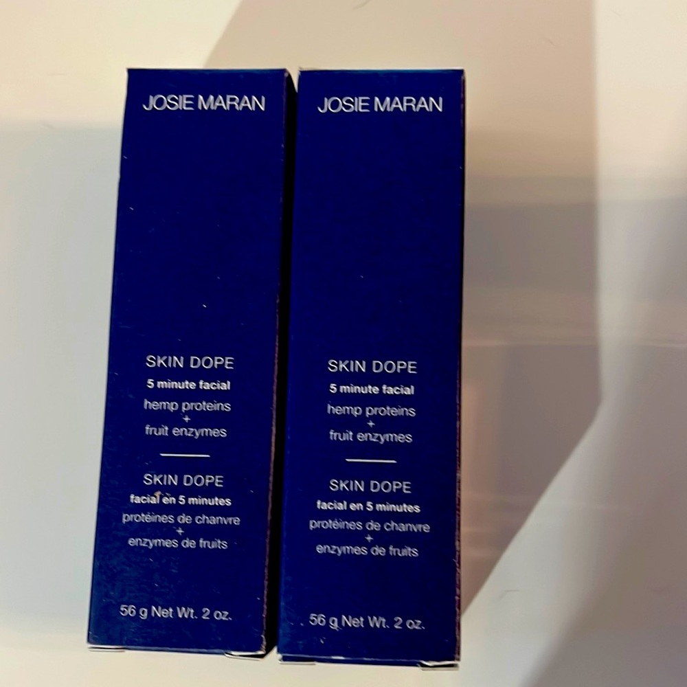 2 Pack JOSIE MARAN SKIN DOPE 5 MINUTE FACIAL -  unscented Sealed  2oz each